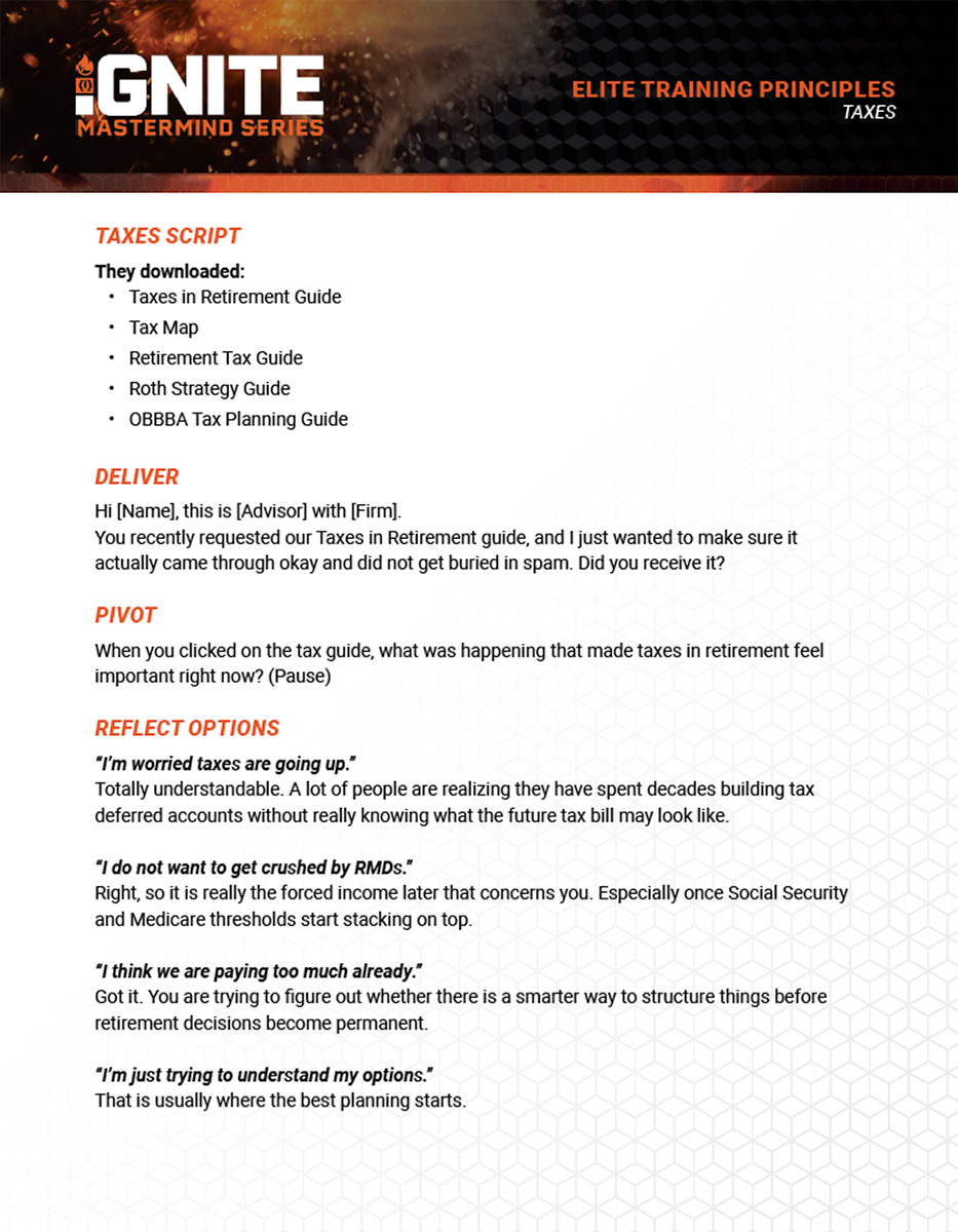 Taxes Script